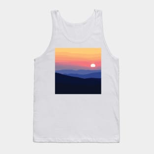 Sunset by the mountains I Landscape Tank Top